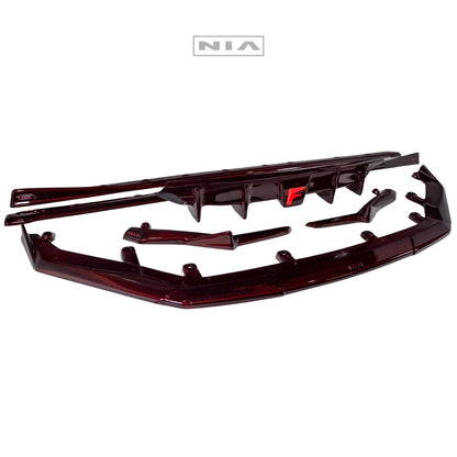 Lexus IS F-Sport NIA  Full lip Body Kit 6pcs (Front Splitter, Side Skirt Rockers, Rear apron spats, Diffuser Bumper Extension) 2021-2025 in ABS or Carbon Fiber