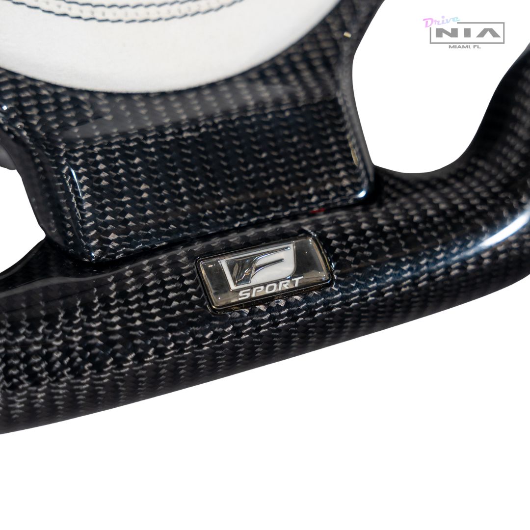 Lexus IS 2021-2025 Carbon Fiber Steering Wheel With Inserts