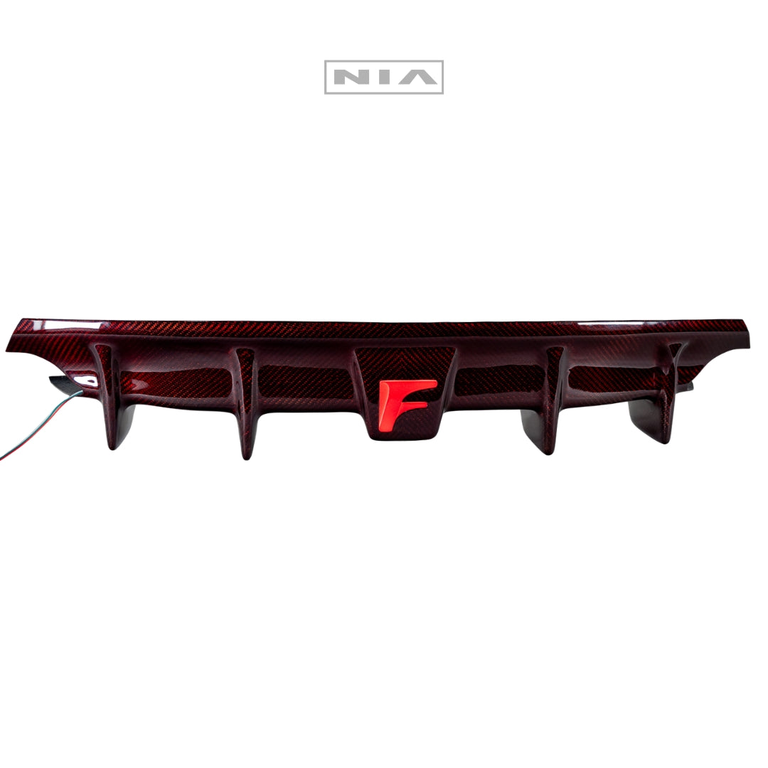 Lexus IS Base Model, F-Sport NIA rear lip bumper extension Diffuser bodykit  2021-2025 in ABS or Carbon Fiber