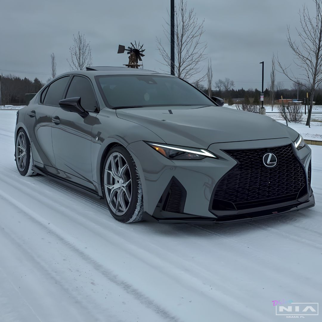 Lexus IS F-Sport NIA front splitter lip bodykit 2021-2025 in ABS or Carbon Fiber