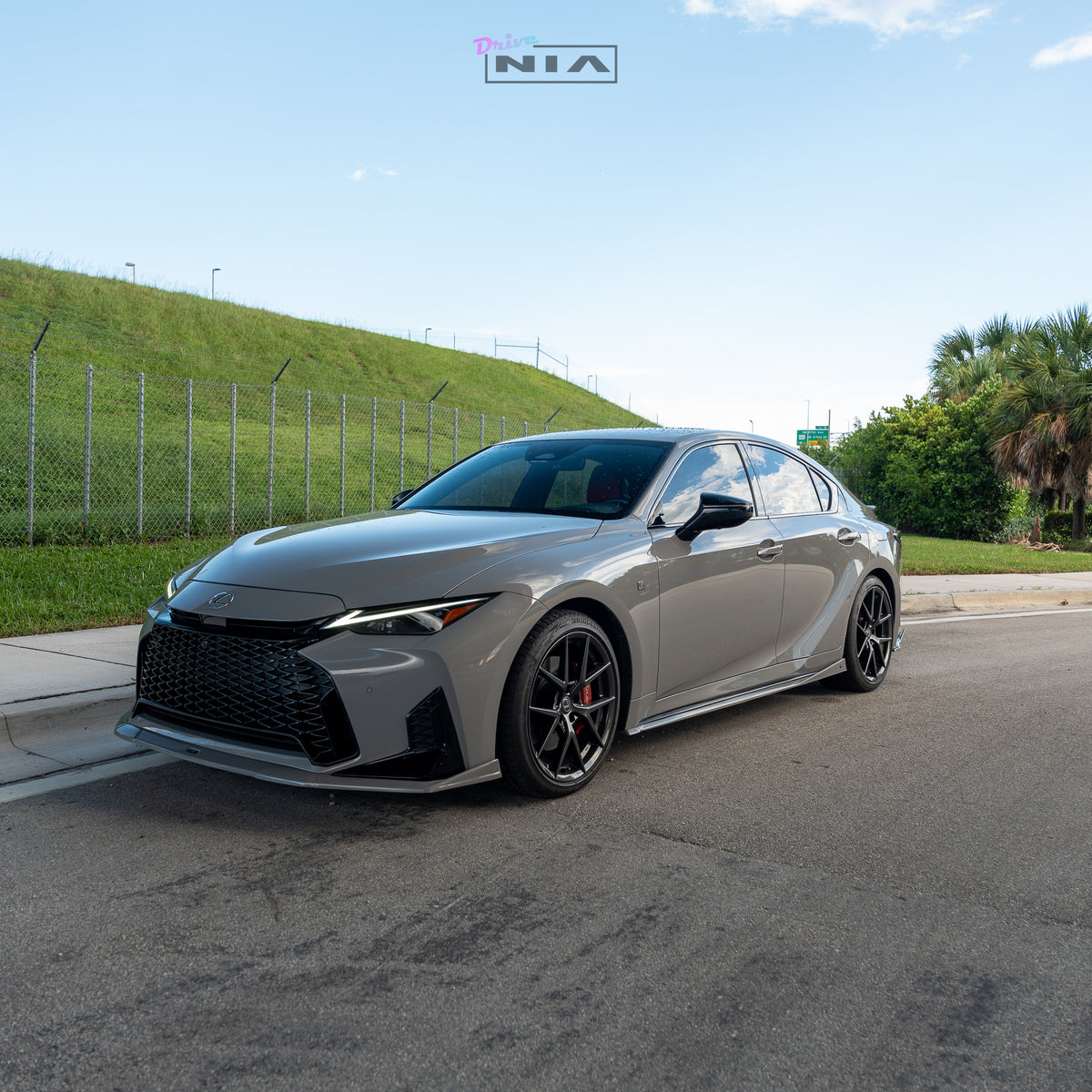 Lexus IS F-Sport NIA  Full lip Body Kit 6pcs  2026+ in ABS or Carbon Fiber  (Front Splitter, Side Skirt Rockers, Rear apron spats, Diffuser Bumper Extension) PRE-ORDER