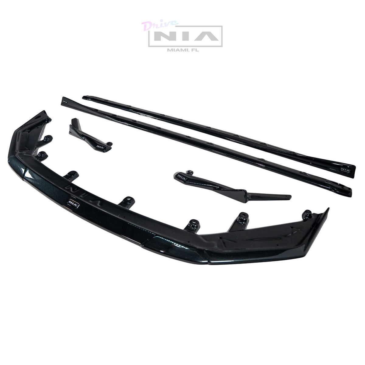 Lexus IS F-Sport NIA full splitter lip bodykit 5pcs (front lip, side skirts, rear apron spats) 2026 in ABS or Carbon Fiber