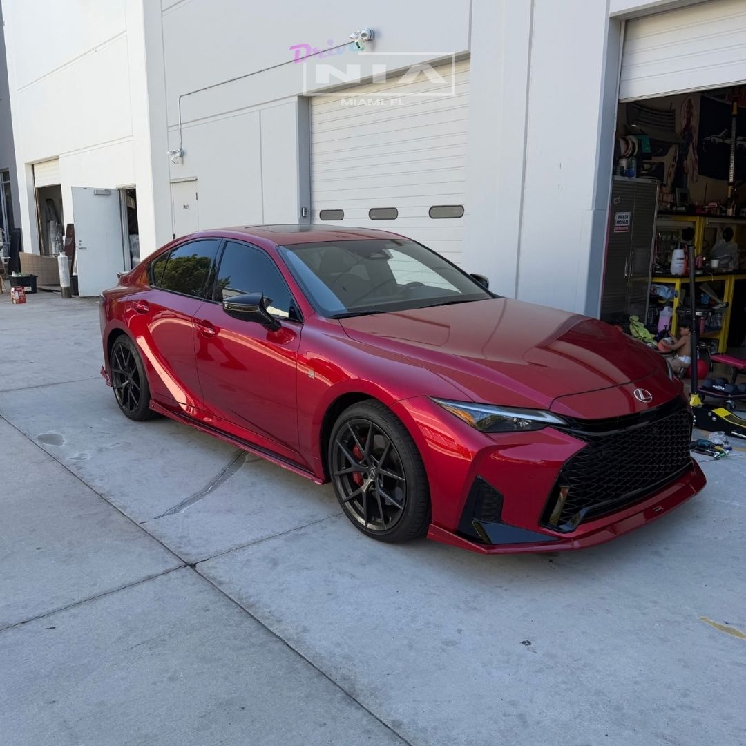 Lexus IS F-Sport NIA full splitter lip bodykit 5pcs (front lip, side skirts, rear apron spats) 2026 in ABS or Carbon Fiber