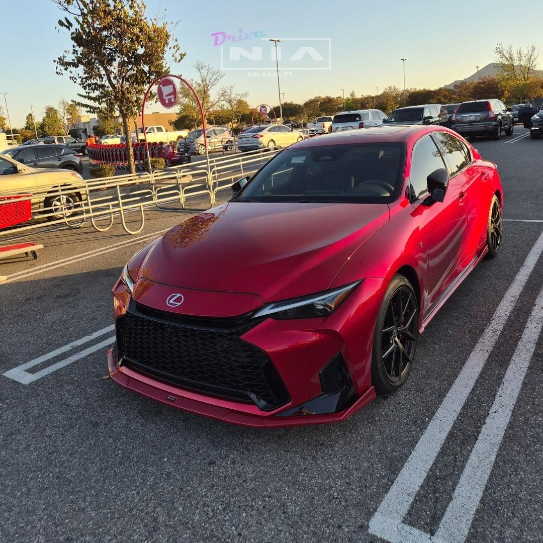 Lexus IS F-Sport NIA full splitter lip bodykit 5pcs (front lip, side skirts, rear apron spats) 2026 in ABS or Carbon Fiber