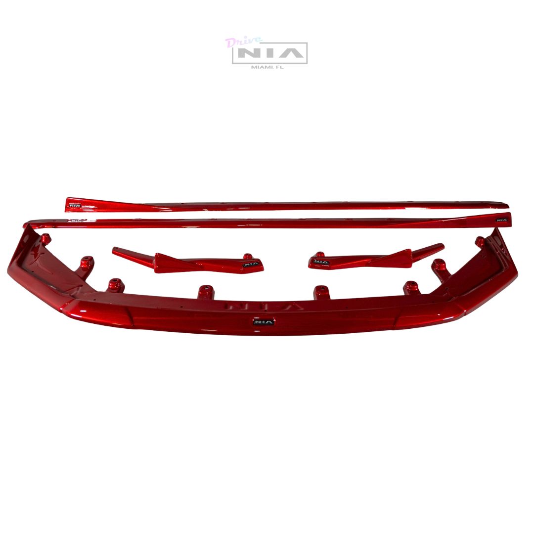 Lexus IS F-Sport NIA full splitter lip bodykit 5pcs (front lip, side skirts, rear apron spats) 2026 in ABS or Carbon Fiber