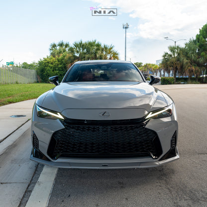 Lexus IS F-Sport NIA  Full lip Body Kit 6pcs  2026+ in ABS or Carbon Fiber  (Front Splitter, Side Skirt Rockers, Rear apron spats, Diffuser Bumper Extension) PRE-ORDER