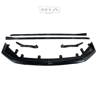 Lexus IS F-Sport NIA full splitter lip bodykit 5pcs (front lip, side skirts, rear apron spats) 2026 in ABS or Carbon Fiber