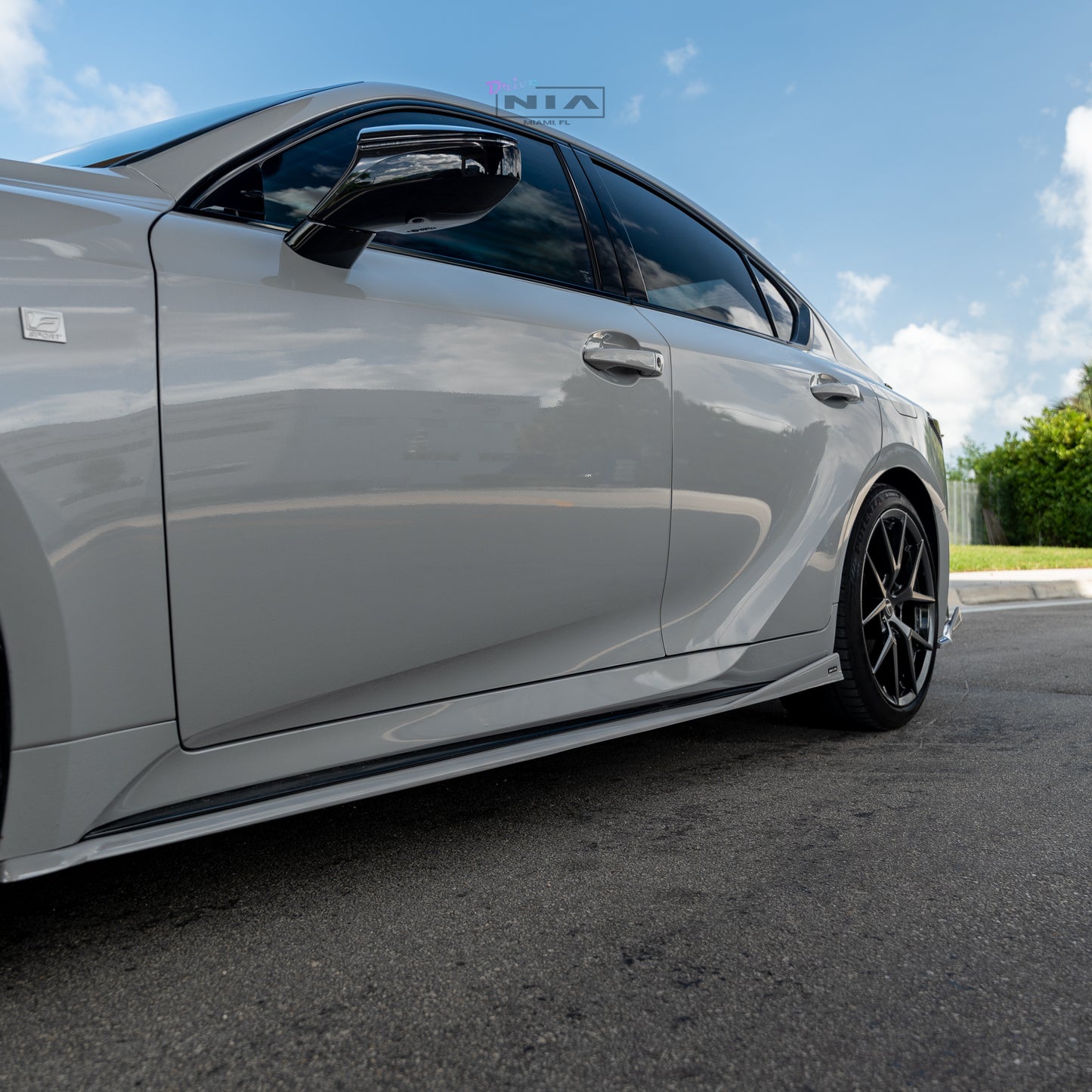 Lexus IS F-Sport NIA full splitter lip bodykit 5pcs (front lip, side skirts, rear apron spats) 2026 in ABS or Carbon Fiber