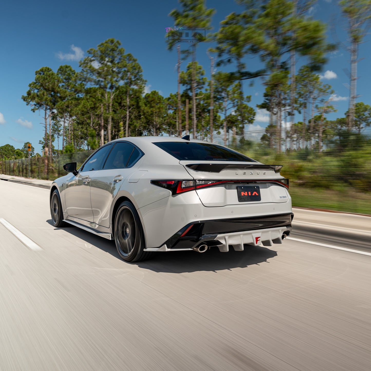Lexus IS 2021-2026 NIA Side skirts aero lip bodykit in ABS or Carbon Fiber (Base, F Sport, IS300, IS350, IS500)