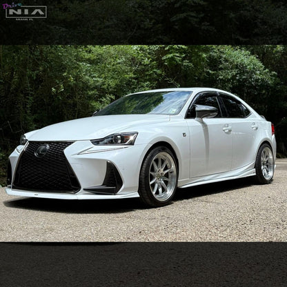 Lexus IS Base Model, F-Sport NIA Full lip Body Kit 6pcs (Front Splitter, Side Skirt Rockers, Rear apron spats, Diffuser Bumper Extension) 2017-2020 in ABS