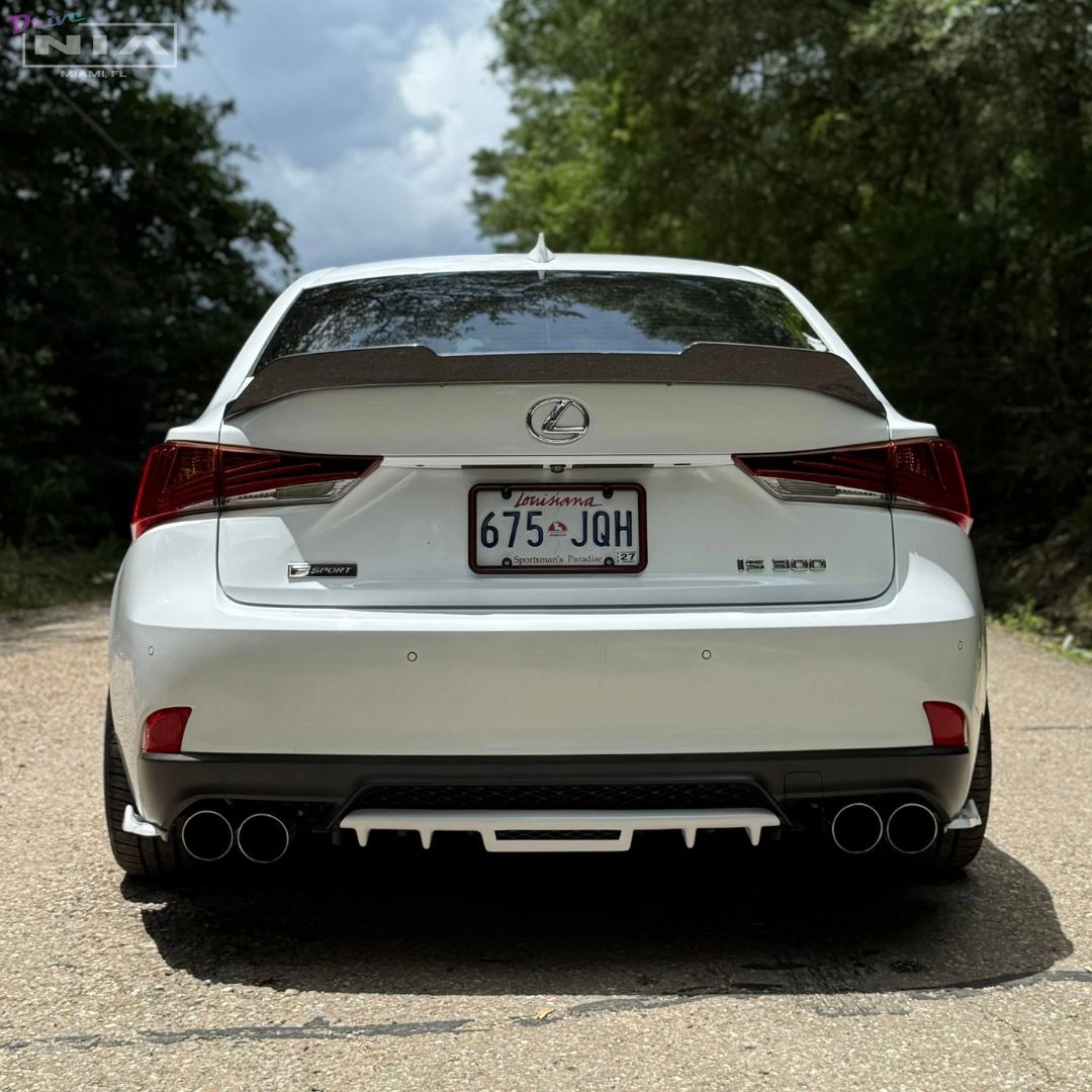 Lexus IS Base Model, F-Sport NIA Full lip Body Kit 6pcs (Front Splitter, Side Skirt Rockers, Rear apron spats, Diffuser Bumper Extension) 2017-2020 in ABS