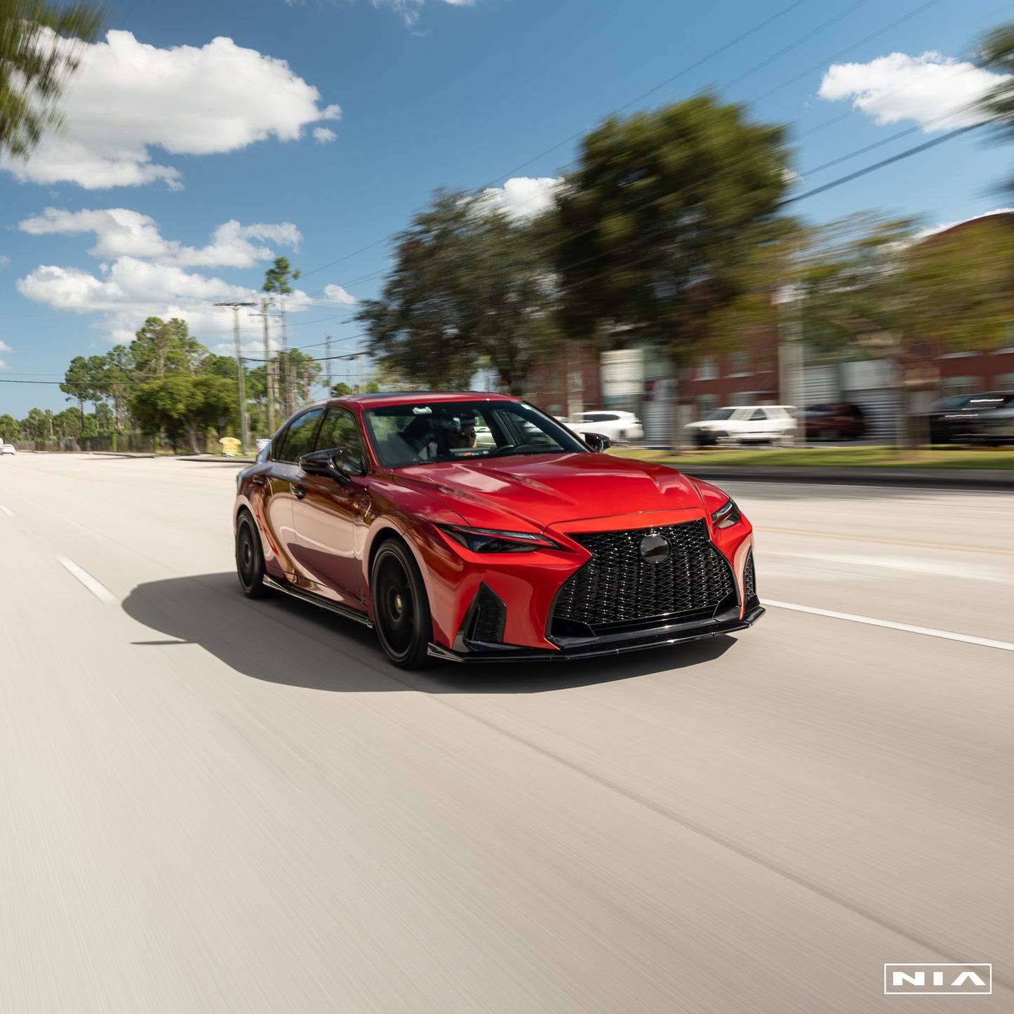 Lexus IS 500 NIA  Full lip Body Kit 6pcs (Front Splitter, Side Skirt Rockers, Rear apron spats, Diffuser Bumper Extension) 2022-2025 in ABS or Carbon Fiber