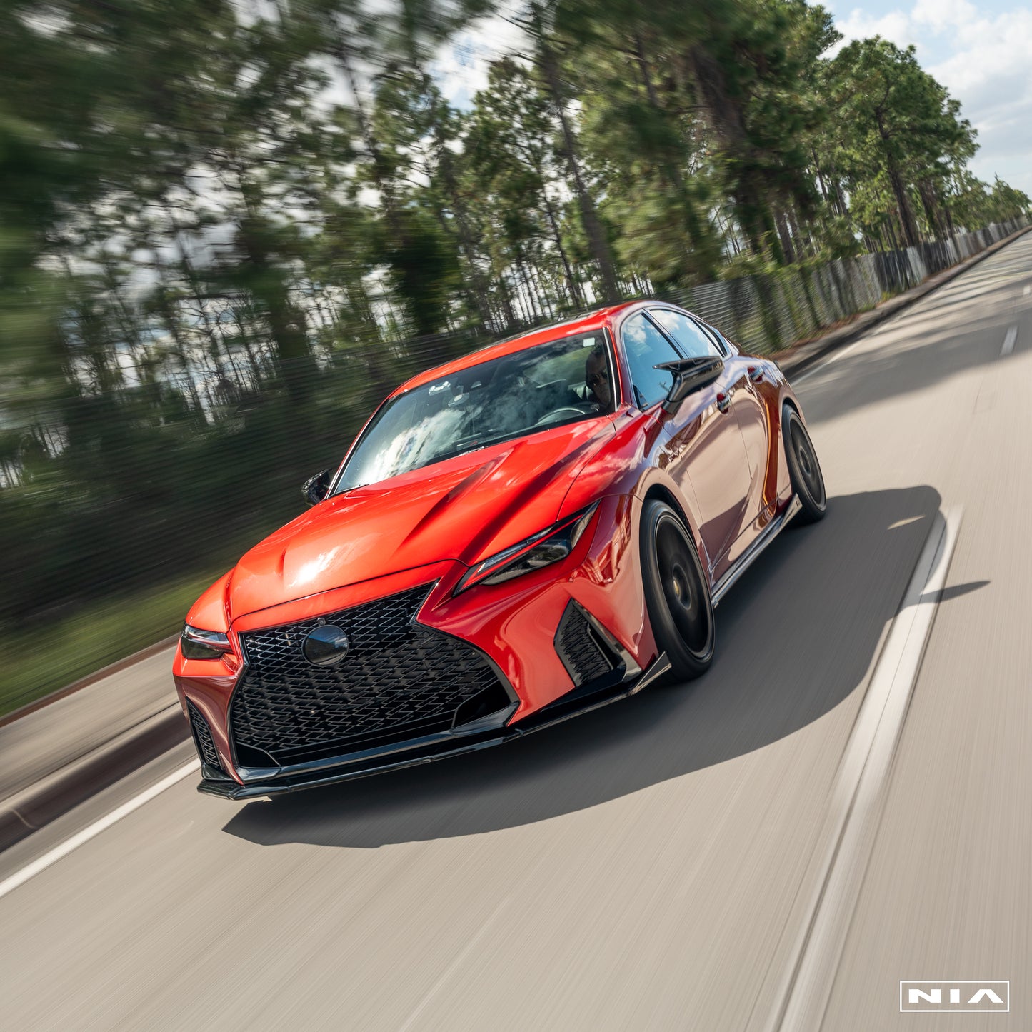 Lexus IS 500 NIA full splitter lip bodykit 5pcs (front lip, side skirts, rear apron spats) 2022-2025  in ABS or Carbon Fiber