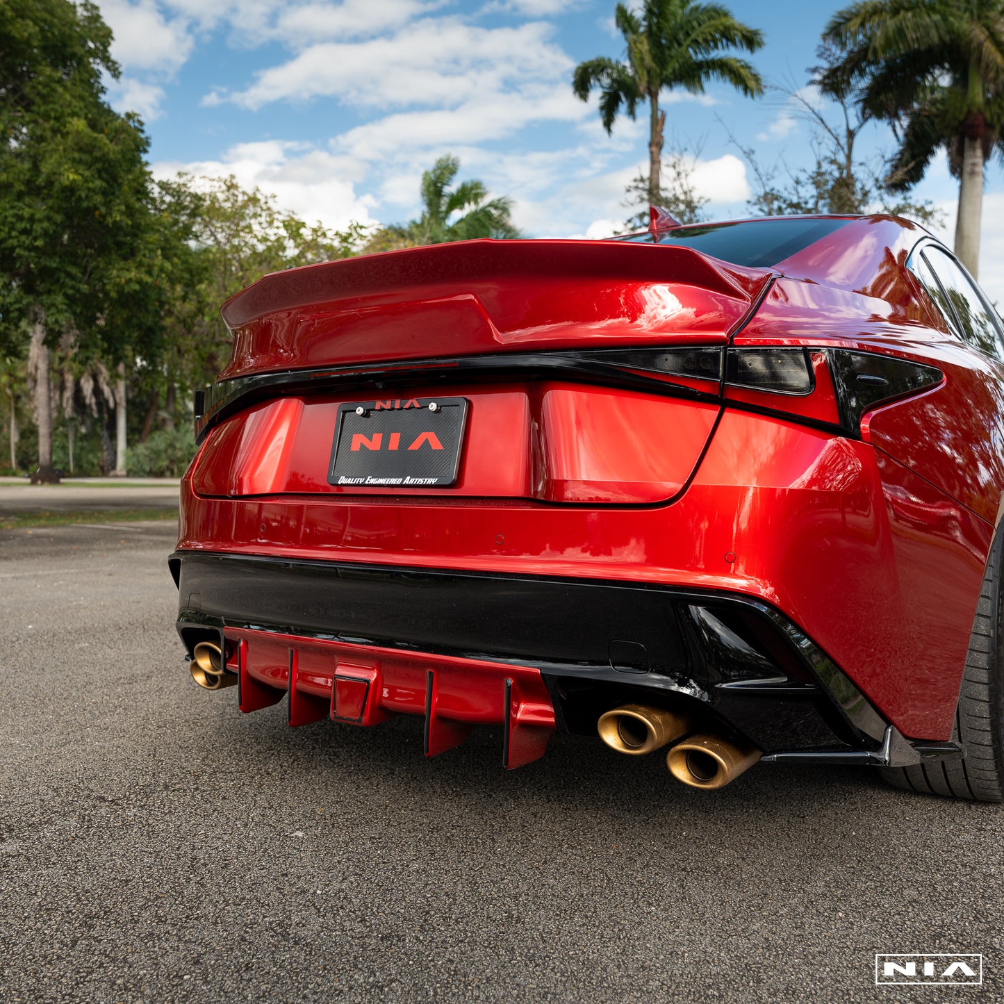 Lexus IS Base Model, F-sport, IS500 NIA Rear Duck Bill Trunk Spoiler V3 2021-2025 in ABS