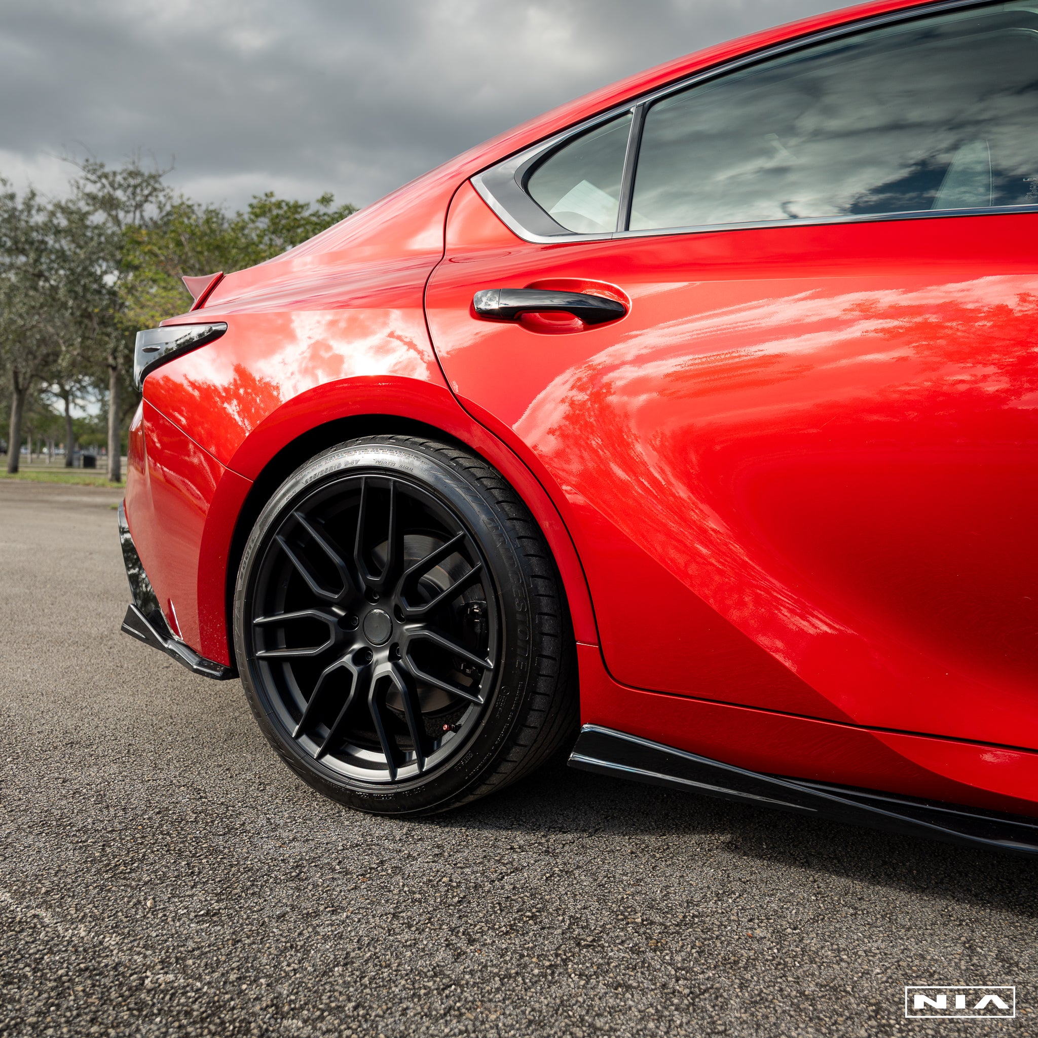 Lexus IS 500 NIA Rear Lip Spats bodykit 2022-2025 in ABS and