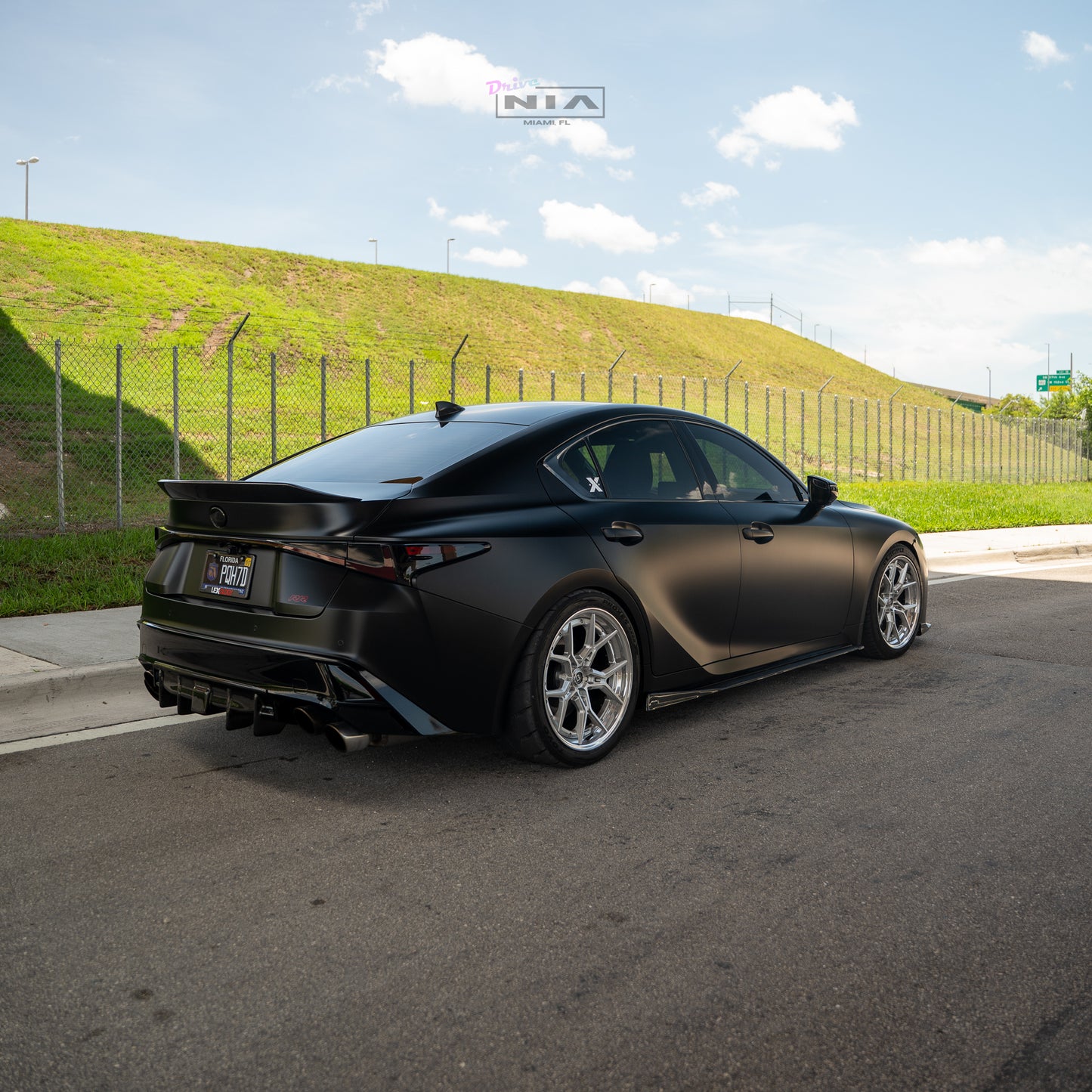Lexus IS Base Model, F-Sport NIA rear lip bumper extension Diffuser bodykit  2021-2026 in ABS or Carbon Fiber
