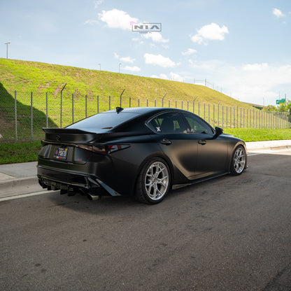 Lexus IS Base Model, F-Sport NIA rear lip bumper extension Diffuser bodykit  2021-2026 in ABS or Carbon Fiber