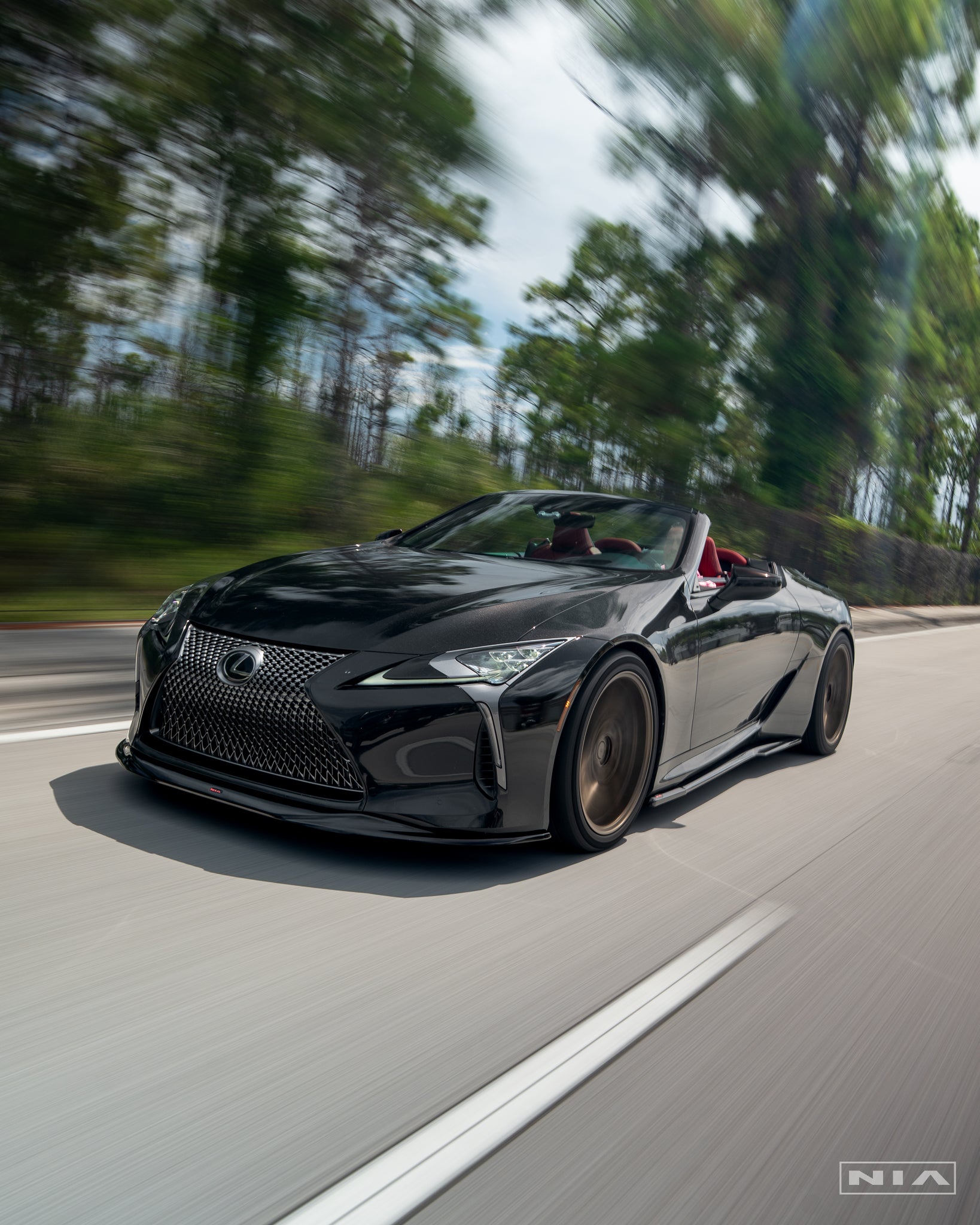 Lexus LC 500 Full NIA Splitter Lip Body Kit+Spoiler 2018-25
