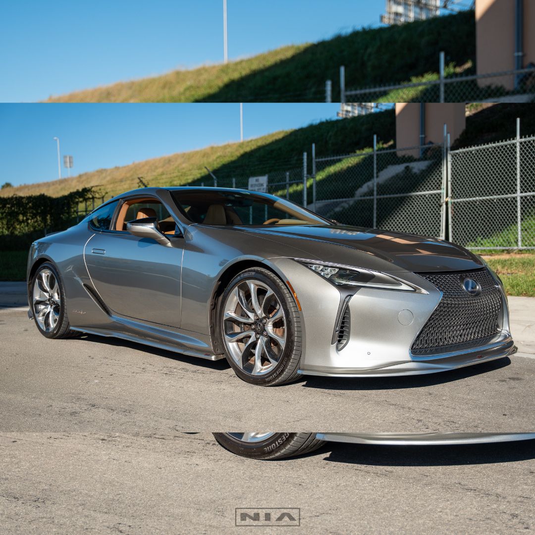 Lexus LC 500 NIA Full lip Body Kit 6pcs (Front Splitter, Side Skirt Rockers, Rear Apron Spats, Diffuser Bumper Extension) 2018-2025 in ABS