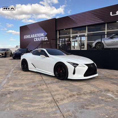 Lexus LC 500 NIA Full lip Body Kit 6pcs (Front Splitter, Side Skirt Rockers, Rear Apron Spats, Diffuser Bumper Extension) 2018-2026 in ABS