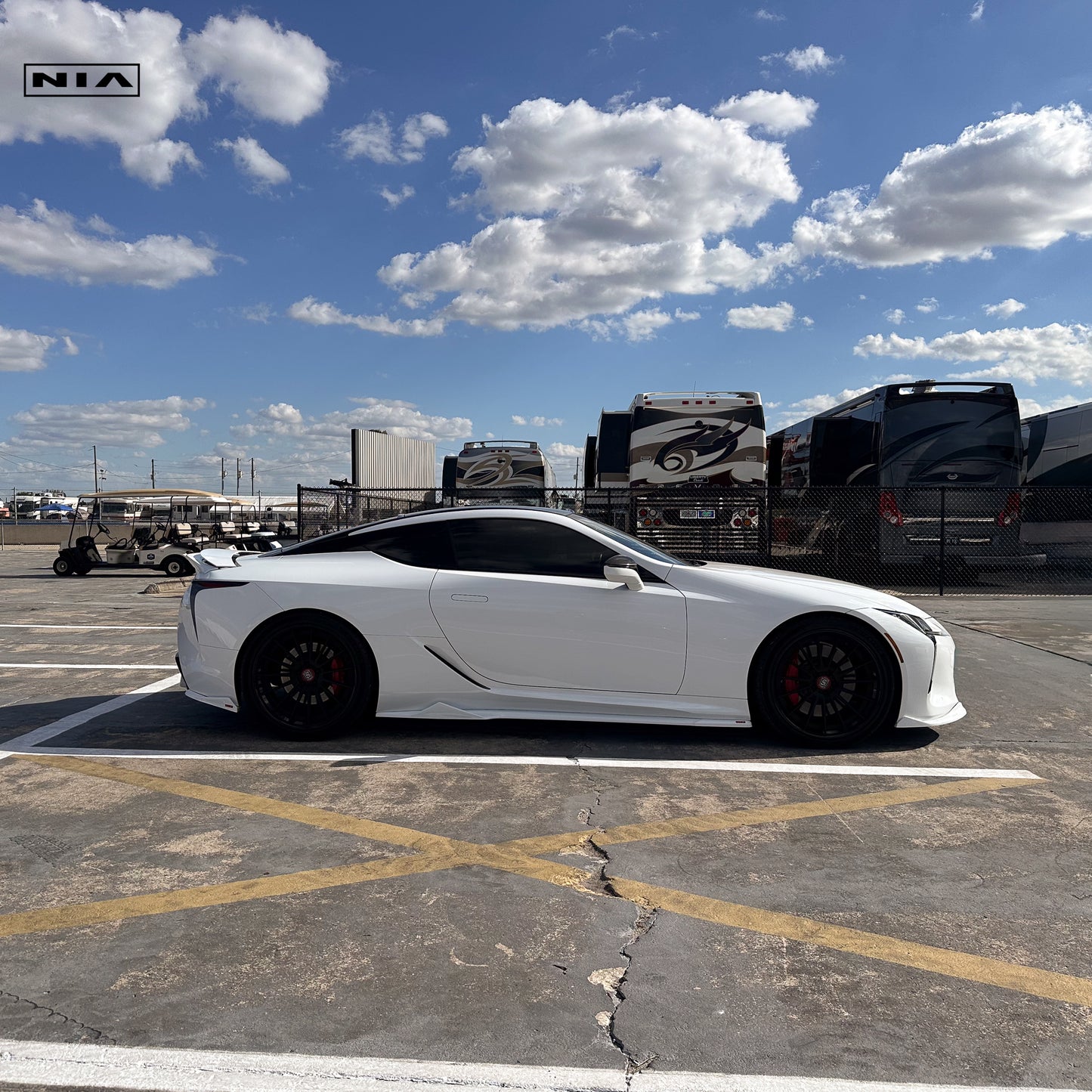 Lexus LC 500 NIA Side Skirt 2018-2026 in ABS or Carbon Fiber