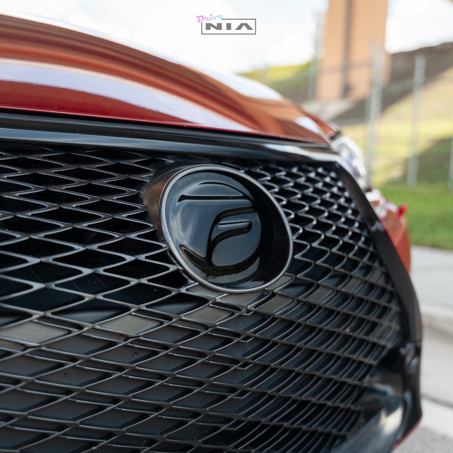 Lexus NIA Replacement F Emblem (7") in ABS or Carbon Fiber