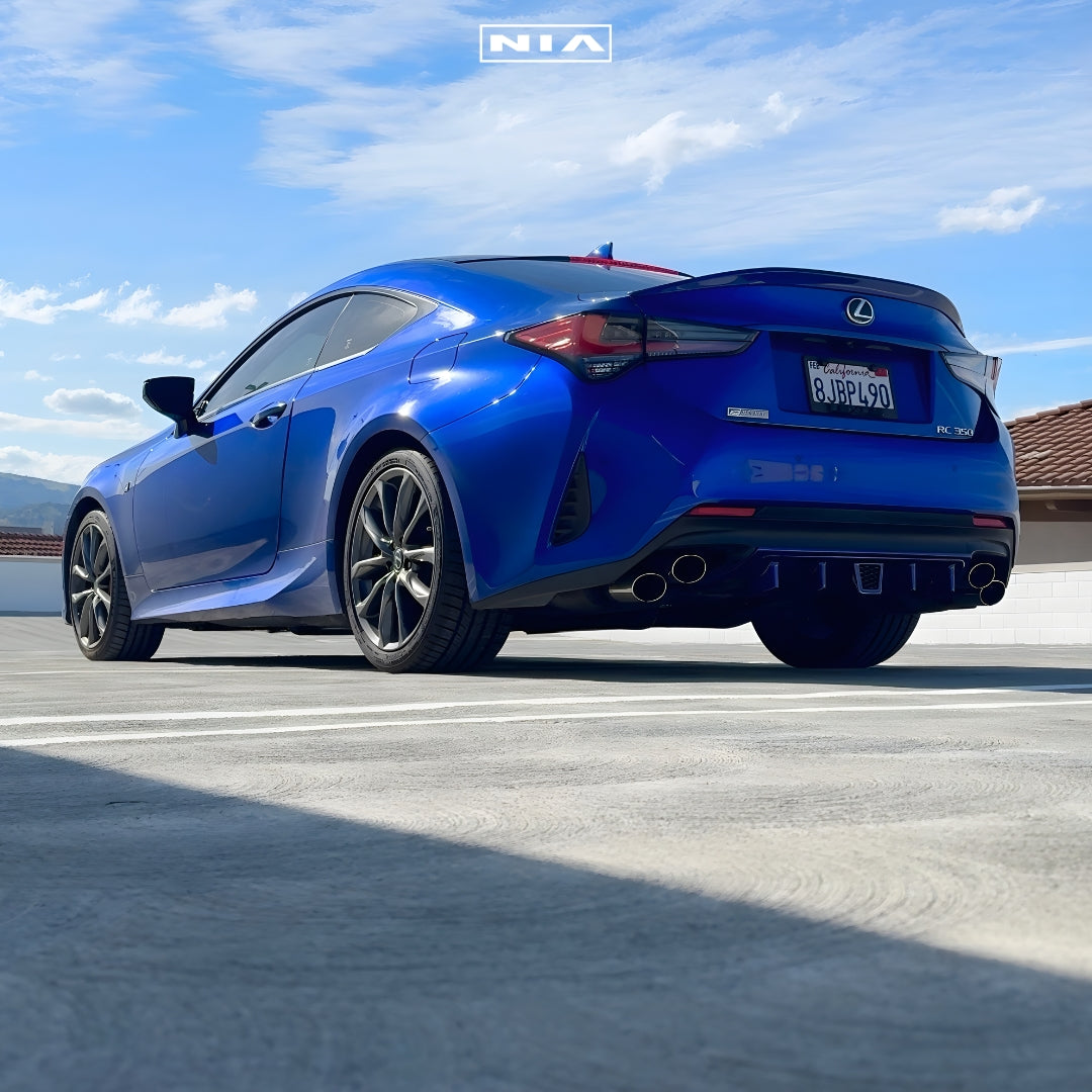 Lexus RC Base Model, F-Sport NIA Rear Diffuser Lip Bumper Extension 2019-2025 in ABS