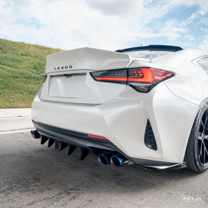 Lexus RC F-Sport, Base Model NIA NIA  Full lip Body Kit 6pcs (Front Splitter, Side Skirt Rockers, Rear apron spats, Diffuser Bumper Extension)  2019-2025 in ABS