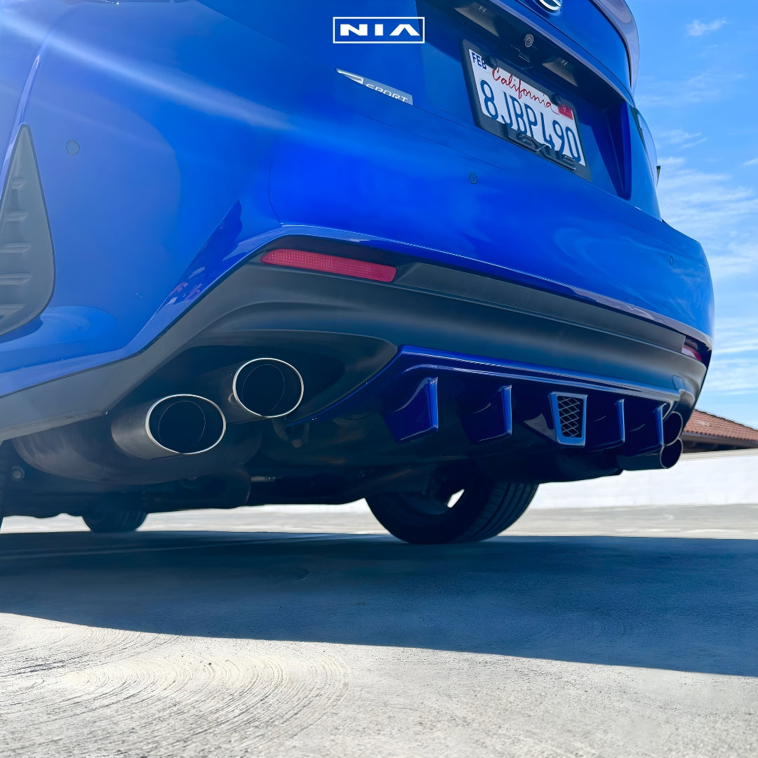 Lexus RC Base Model, F-Sport NIA Rear Diffuser Lip Bumper Extension 2019-2025 in ABS