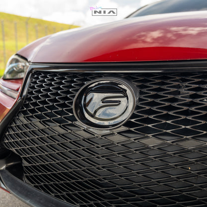 Lexus NIA Replacement F Emblem (7") in ABS or Carbon Fiber