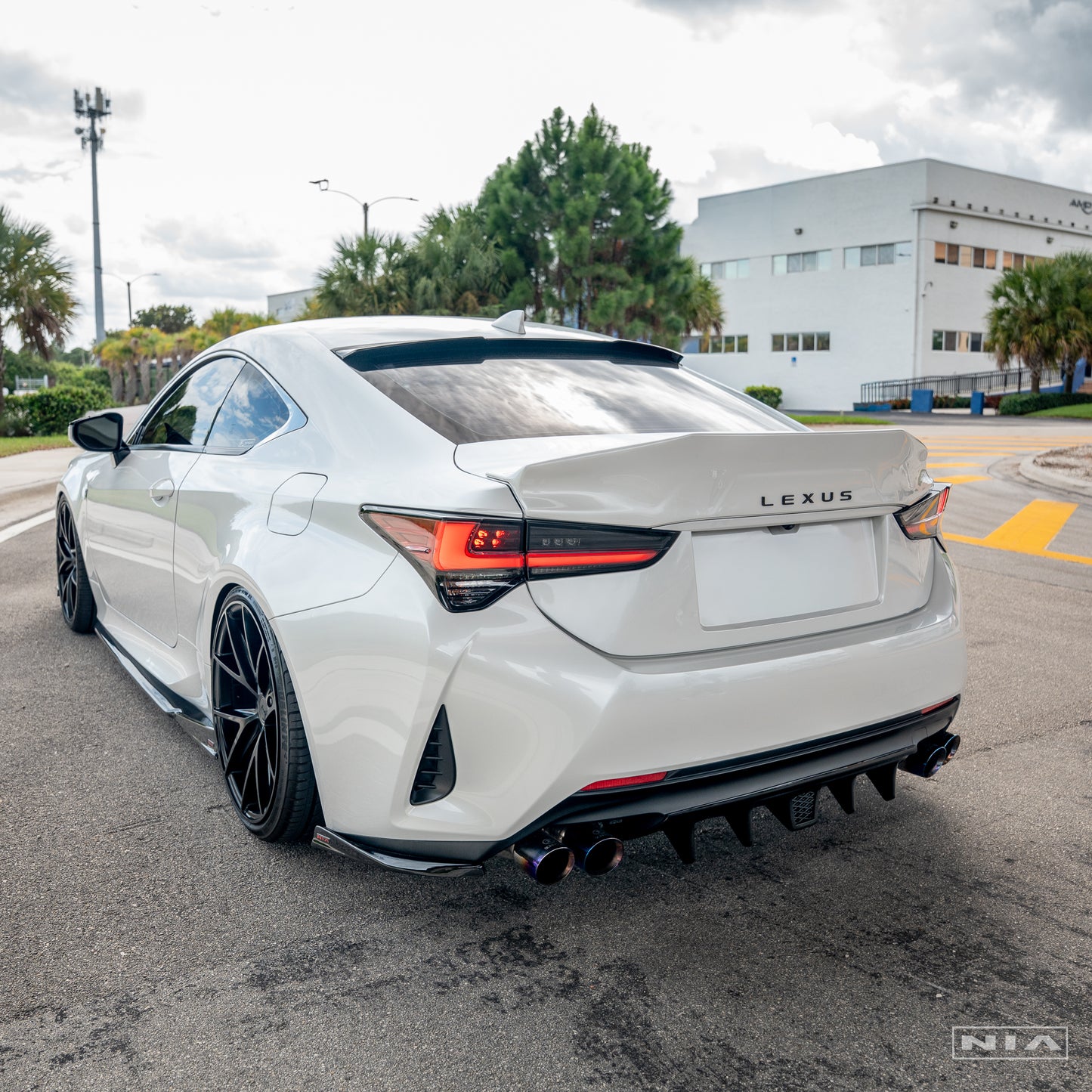 Lexus RC NIA Diffuser Bumper Extension 2019-2025 w/ Optional Brake Light (PRE-ORDER)