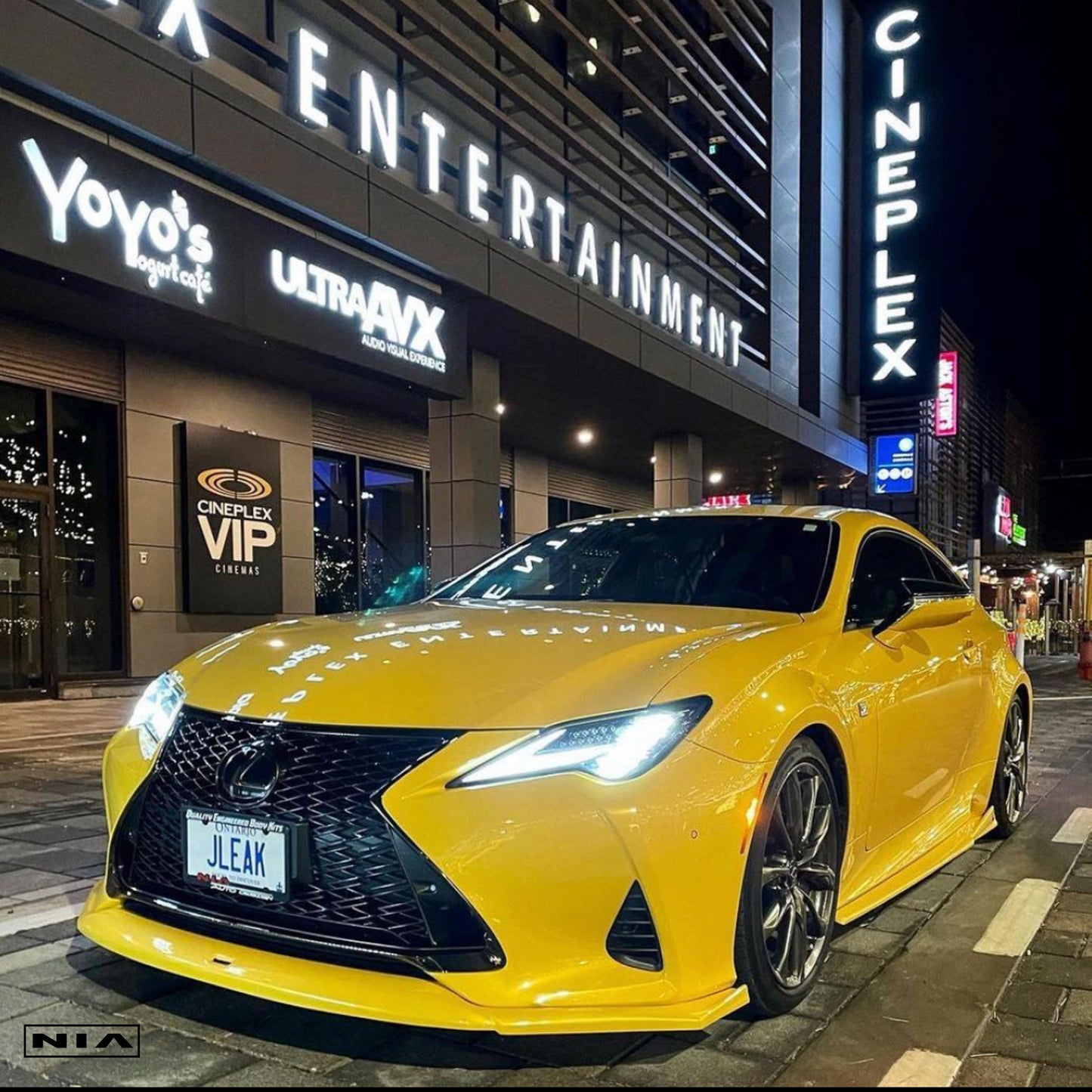 Lexus RC F-Sport, Base Model NIA NIA  Full lip Body Kit 6pcs (Front Splitter, Side Skirt Rockers, Rear apron spats, Diffuser Bumper Extension)  2019-2025 in ABS