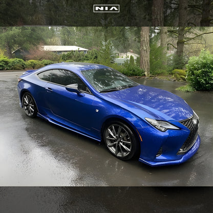 Lexus RC F-Sport, Base Model NIA NIA  Full lip Body Kit 6pcs (Front Splitter, Side Skirt Rockers, Rear apron spats, Diffuser Bumper Extension)  2019-2025 in ABS