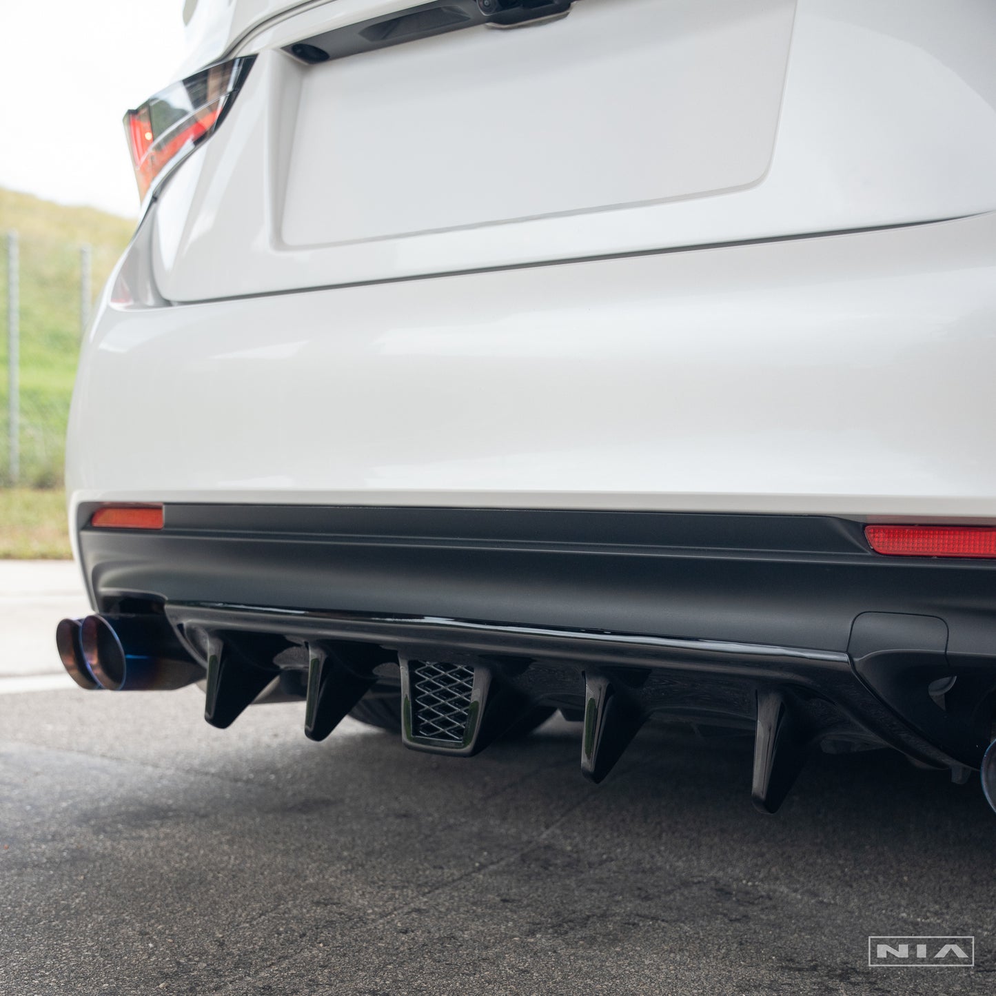 Lexus RC NIA Diffuser Bumper Extension 2019-2025 w/ Optional Brake Light (PRE-ORDER)
