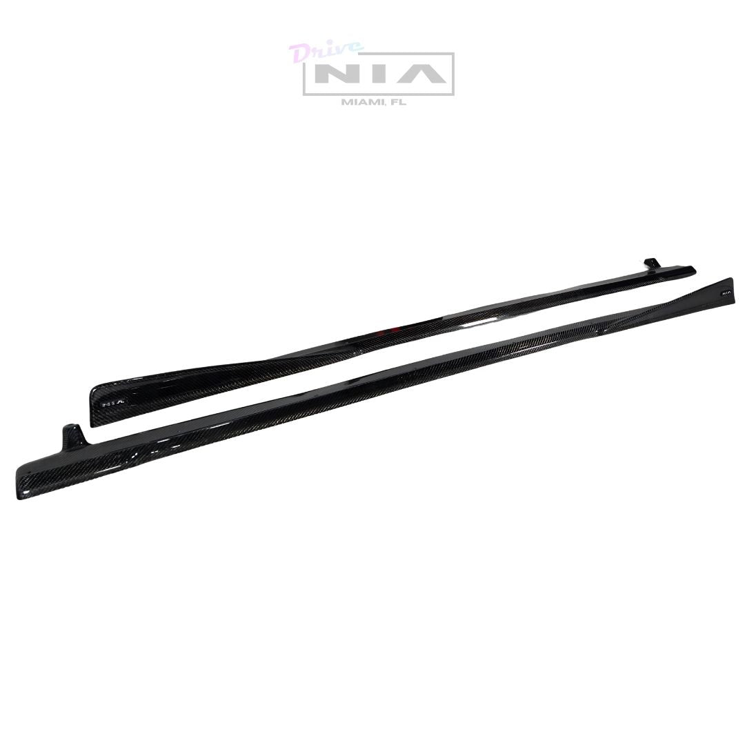 Lexus RC-F NIA side skirts lip bodykit 2020-2025 in ABS or Carbon Fiber
