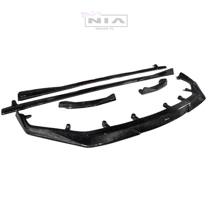 Lexus RC-F 2020-2025 NIA full splitter lip bodykit 5pcs (front lip, side skirts, rear apron spats) in ABS or Carbon Fiber