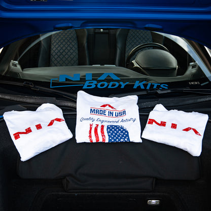 Made In USA T-Shirt (White) by NIA Body Kits