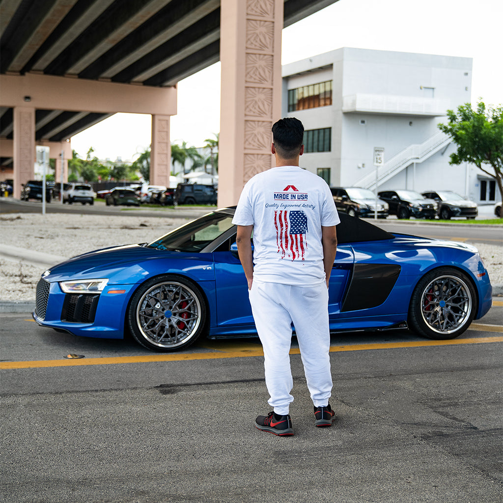 Made In USA T-Shirt (White) by NIA Body Kits