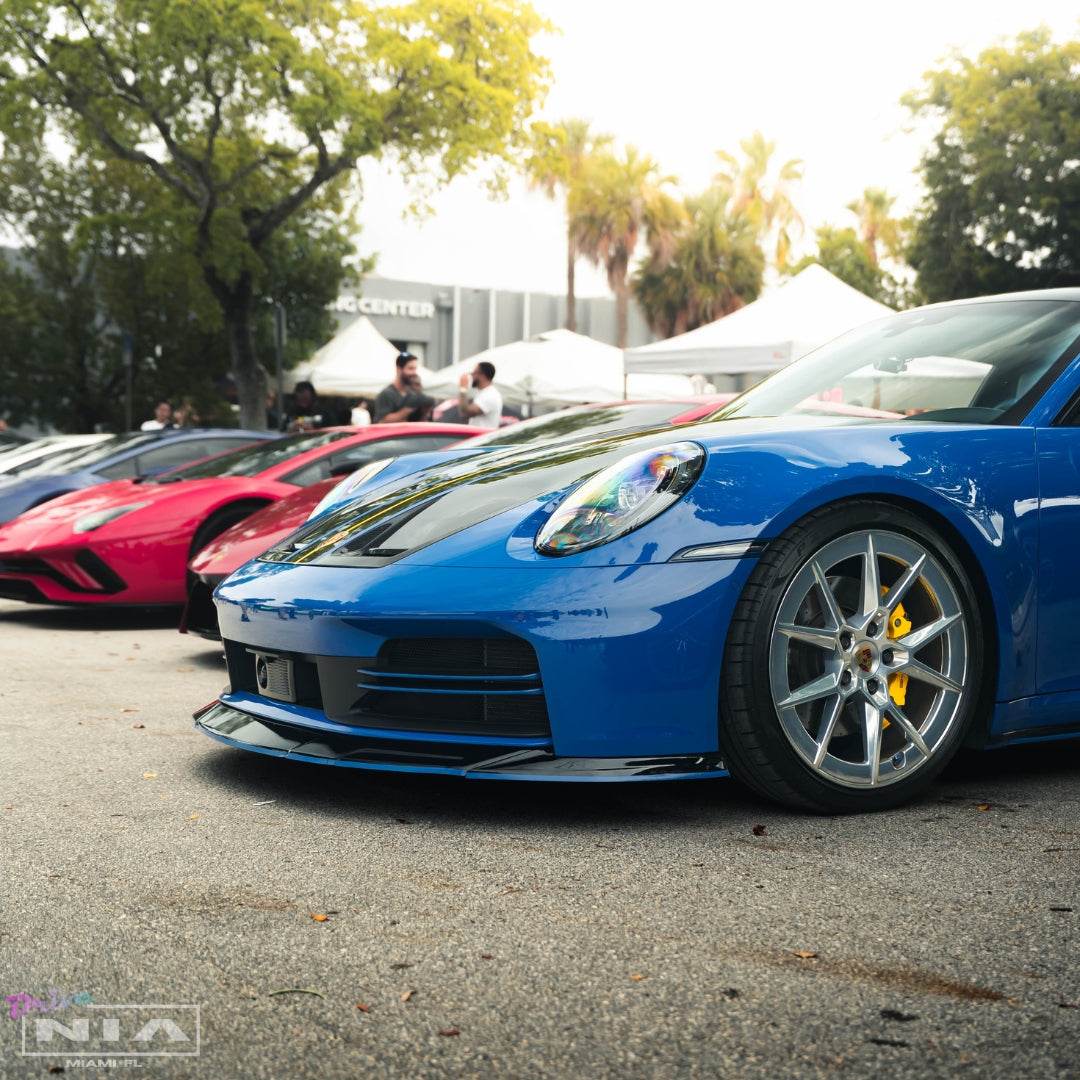 Porsche 911 (992.2) NIA Front Splitter Lip 2025+ in ABS or Carbon Fiber
