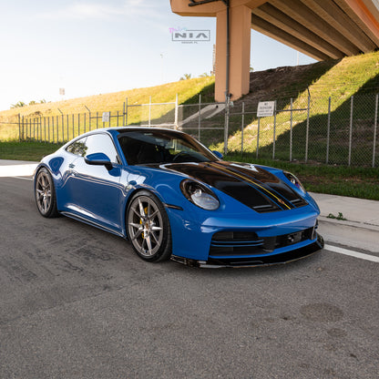 Porsche 992.2 NIA Front Splitter Lip 2025+ in ABS or Carbon Fiber (PRE-ORDER)
