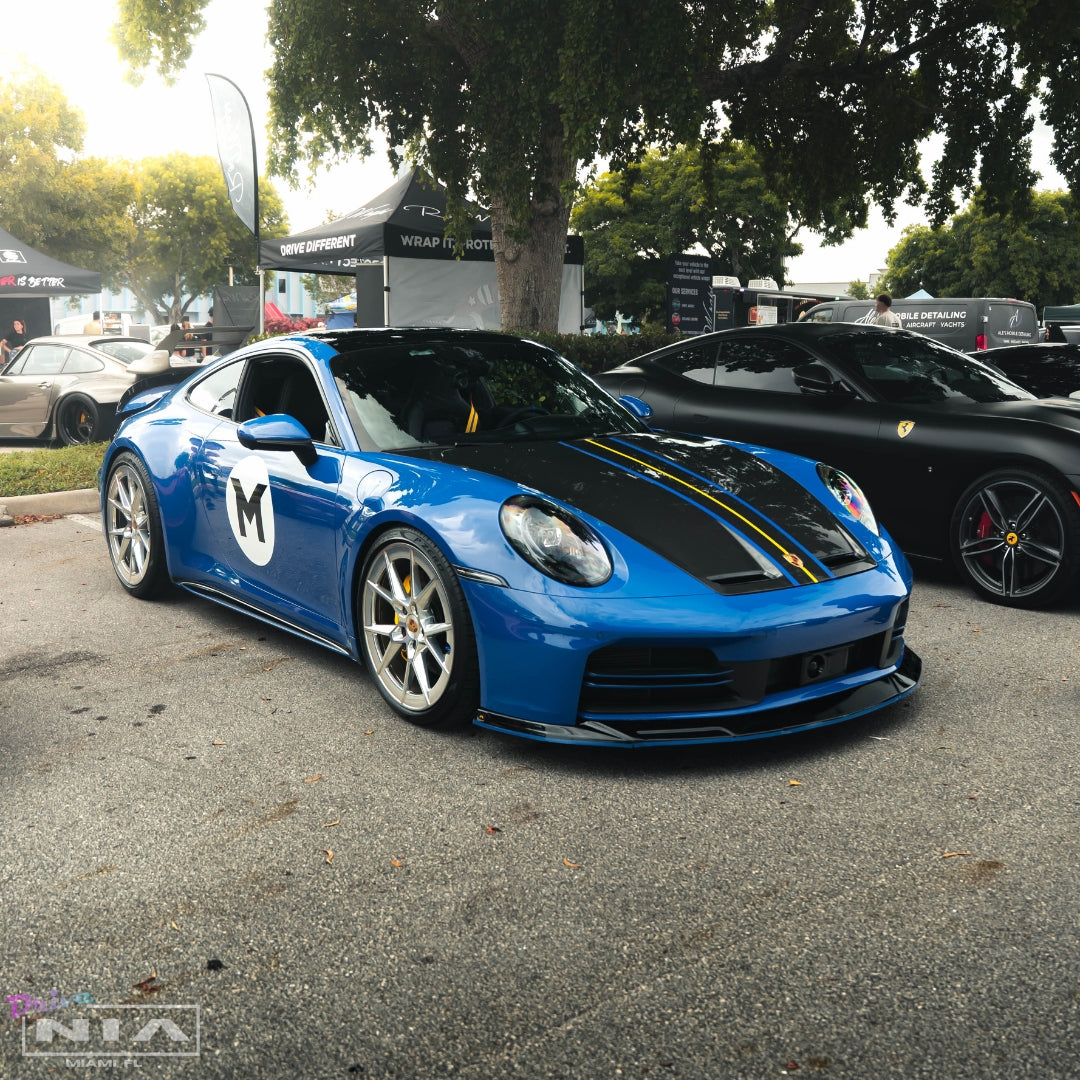 Porsche 911 (992.2) NIA Front Splitter Lip 2025+ in ABS or Carbon Fiber