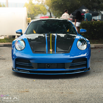 Porsche 911 (992.2) NIA Front Splitter Lip 2025+ in ABS or Carbon Fiber