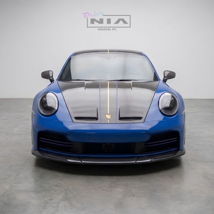 Porsche 992.2 NIA Front Splitter Lip 2025+ in ABS or Carbon Fiber (PRE-ORDER)