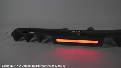 Lexus RC-F NIA rear lip bumper extension Diffuser bodykit 2015-2019 in Caviar - Clearance