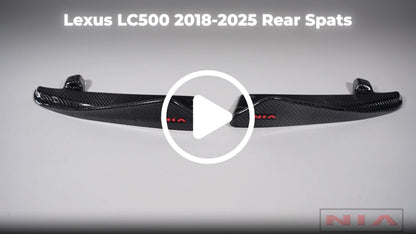 Lexus LC 500 NIA Rear Bumper Spat Splitter Extensions 2018-25