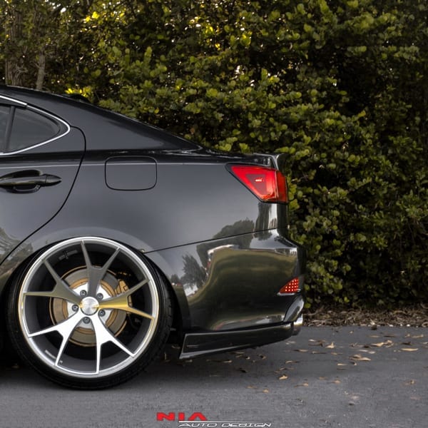 lexus is rear apron spat lip kit