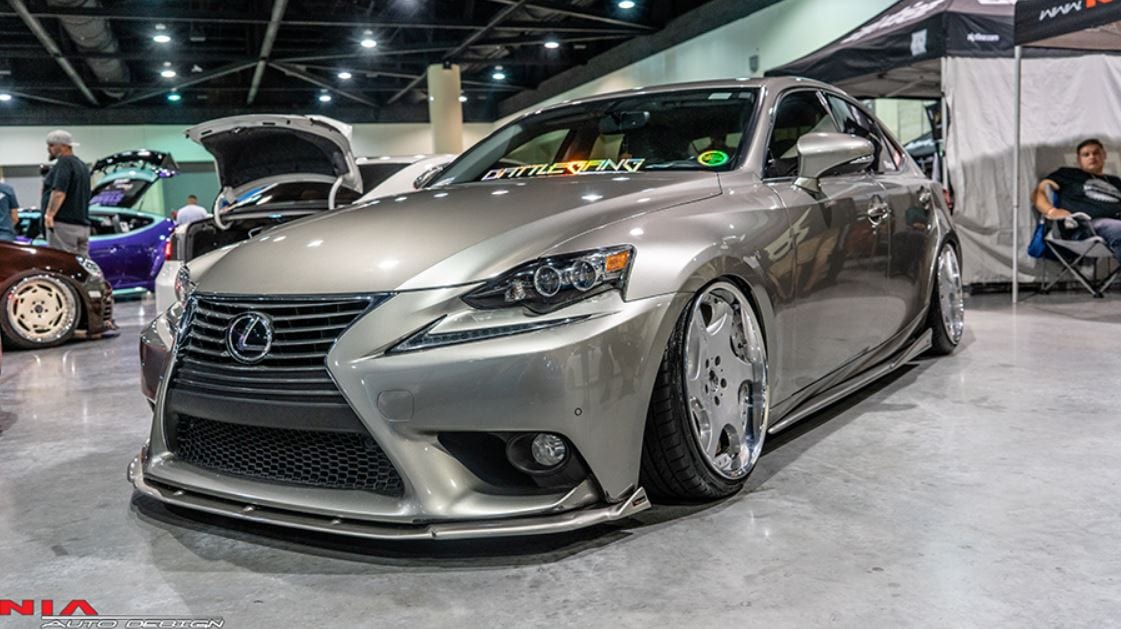14-16 Lexus IS Non F-sport Full Splitter Lip Body Kit 5 Pieces pcs 2014 2015 2016 5
