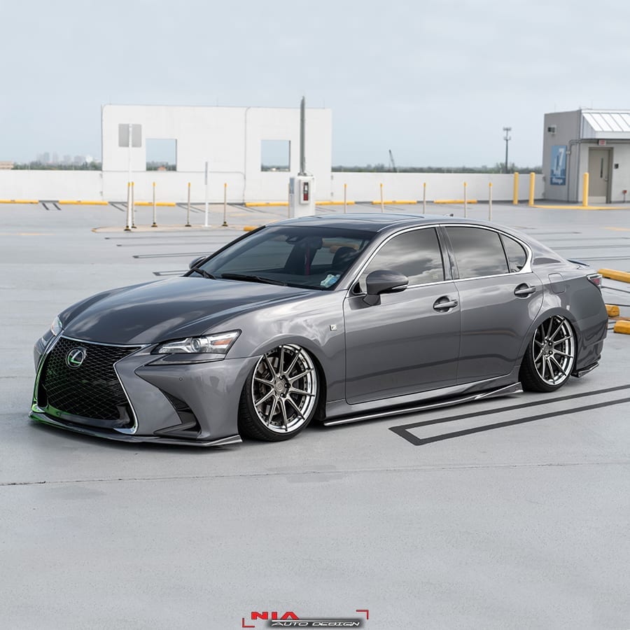 Lexus GS NIA Full Splitter lip body Kit (Front, Sides, Rears) 2016-202 ...