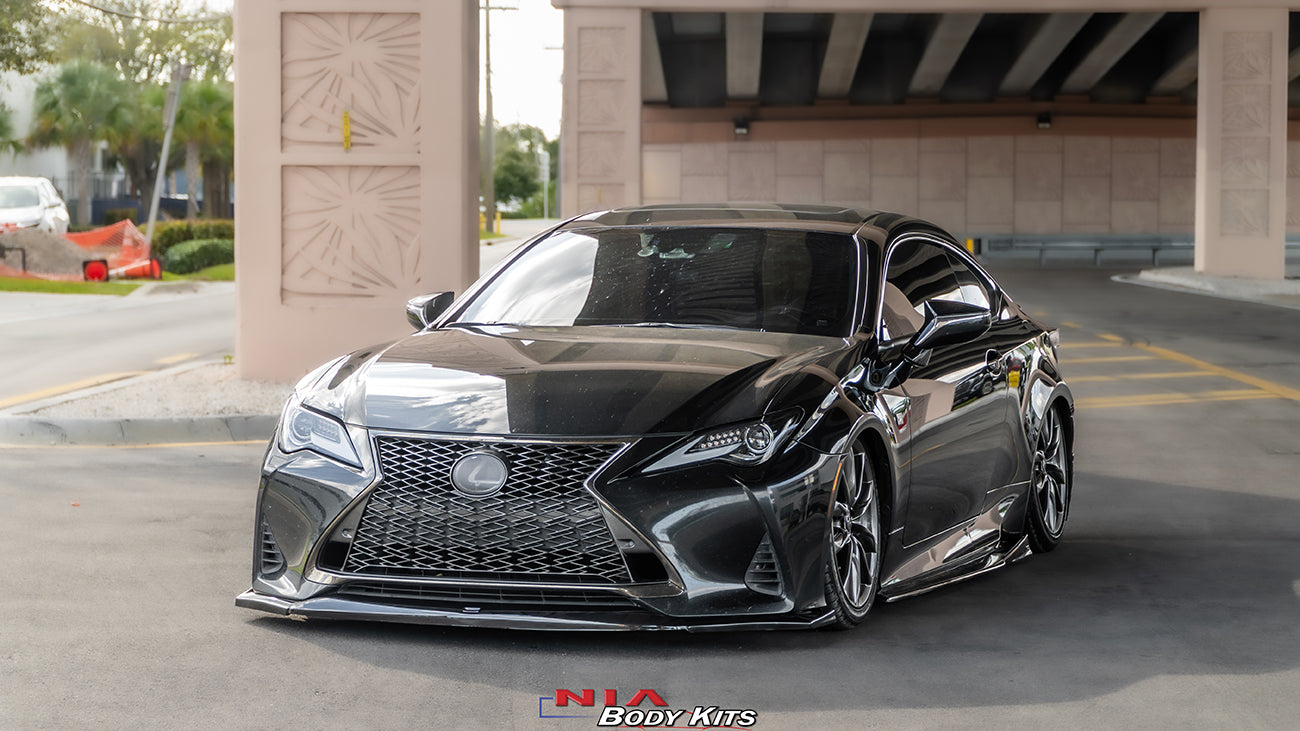 Lexus RC 300, 350 NIA Full Splitter Kit (5pcs- Front, Sides, Rears) 2019-2025