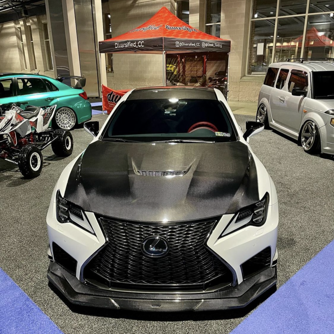 Lexus RC-F NIA Carbon Fiber Front Splitter lip body Kit (2020-22)